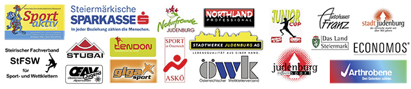 Logo OPEN ARTHROBENE CHAMPIONSHIPS und steirische Meisterschaften im Sportklettern
