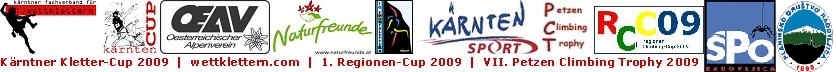 Logo KFW + SPO - RCC Radovljica : Kletter-Cup 2009  